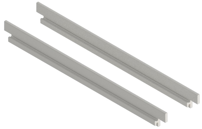 Produktbild UBK 200 052  -  Sichtkantenprofil für Winkel-Verbinder zu Unterflur-Bodenkanal UBK 200, 5mm Vertiefung